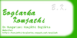 boglarka komjathi business card